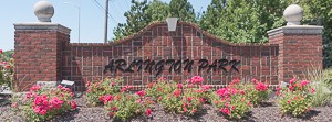 entry monument for Arlington Park Olathe KS