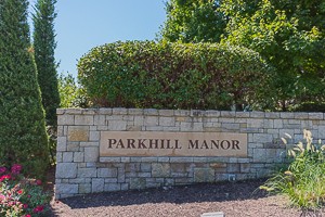 entry monument for Parkhill Manor Olathe KS