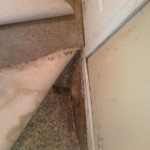 Home staging Fail - man sized hole in floor