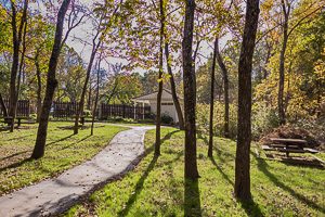 Biking and Hiking trail in Forest Park Estates Shawnee KS