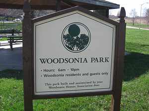 Woodsonia Park in the Woodsonia neighborhood Shawnee KS