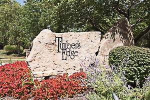 Entry Monument for Timbers Edge neighborhood in Overland Park KS