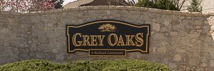 Grey Oaks entry monument Shawnee KS