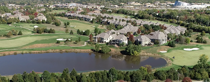 Links at LionsGate aerial image