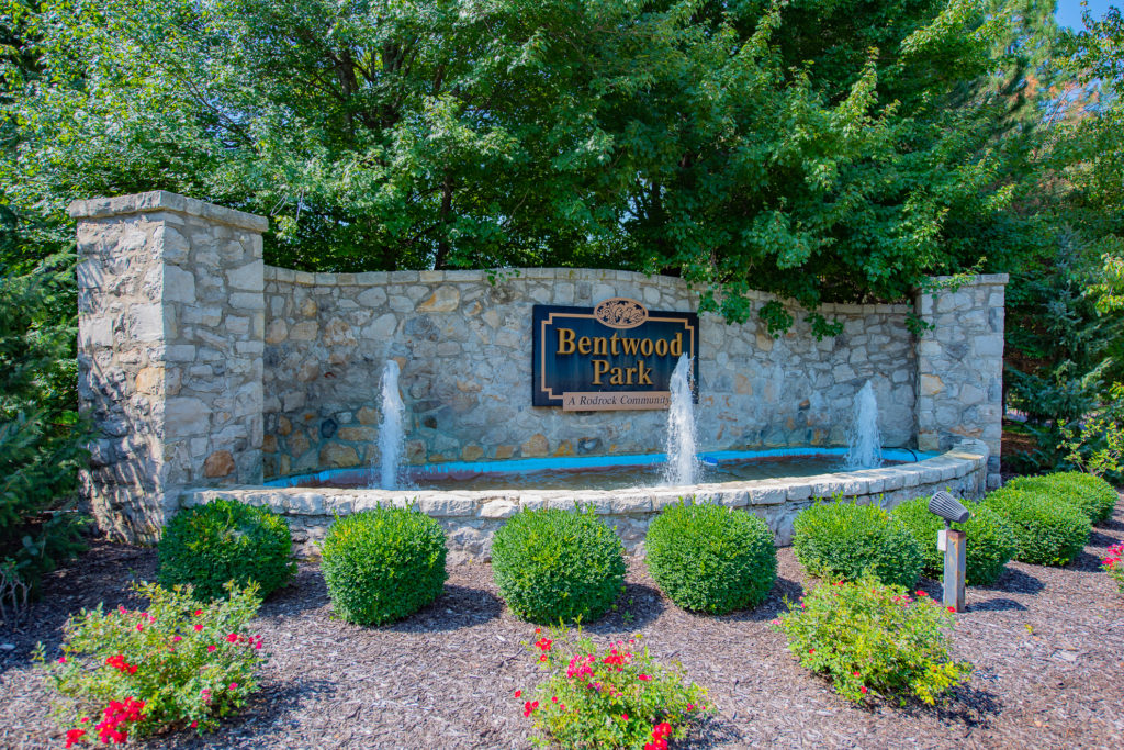 Bentwood Park entry monument Overland Park KS