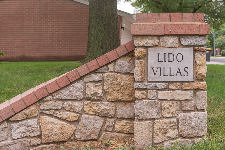 Lido Villas entry monument Mission KS