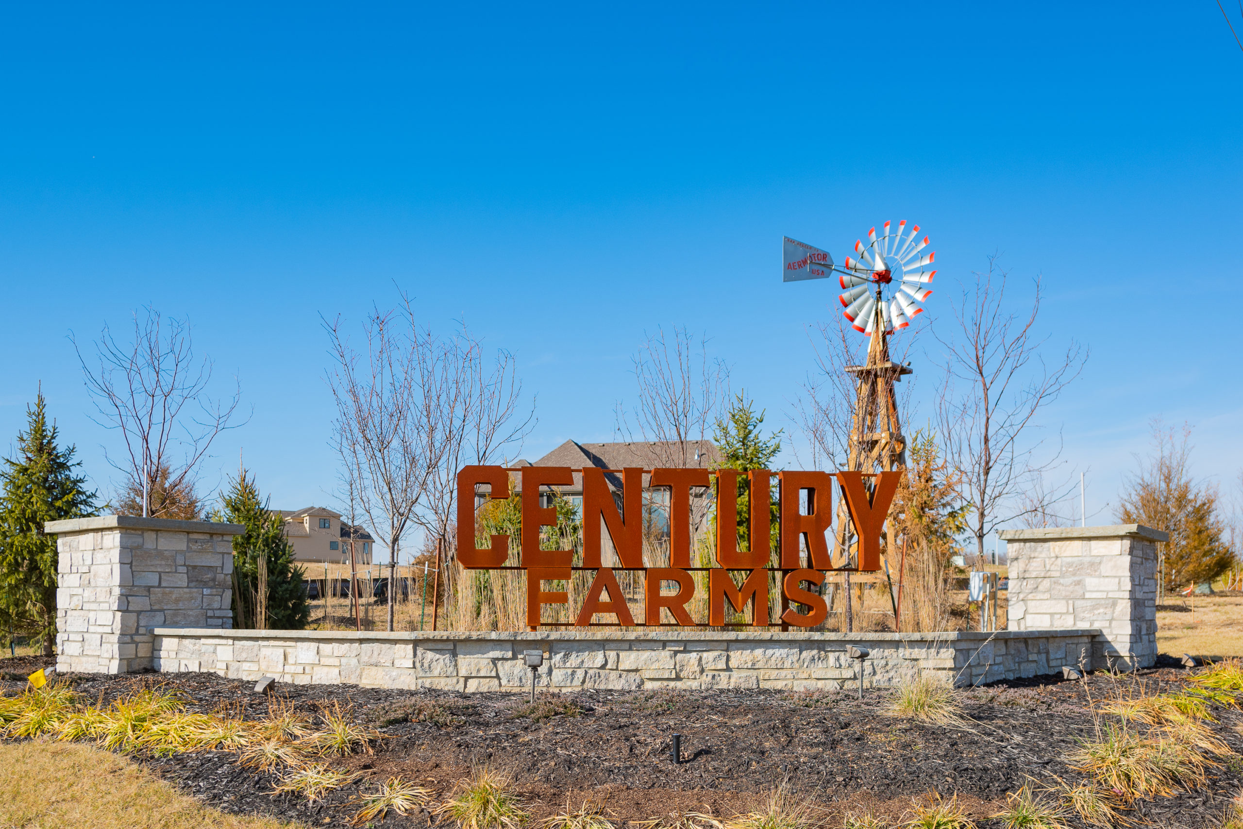 Century Farms entry monument. Photo by Ken Jansen Realtor.
