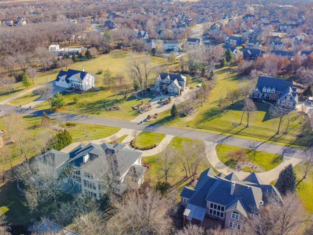 aerial photo of copper creek estates olathe KS