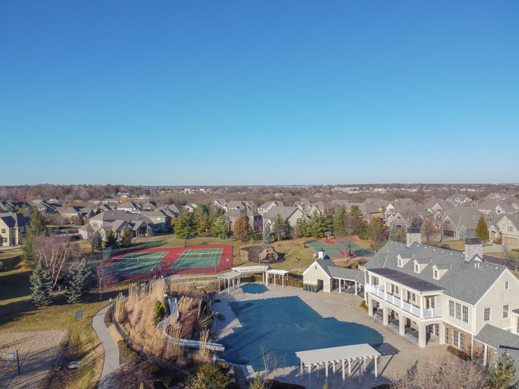 Wilshire Farms december 2019 drone image of amenities
