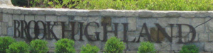 Brookhighland Entry monument