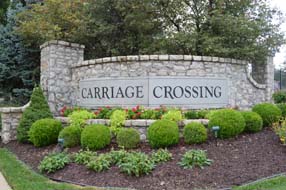 Carriage Crossing entry monument