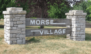 Morse Village Entry monument