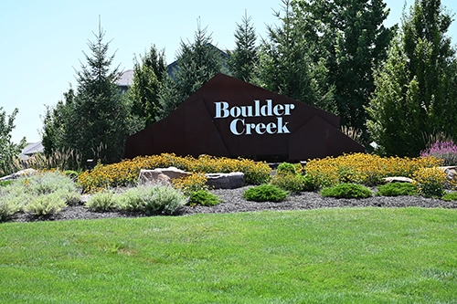 Boulder Creek neighborhood entry monument
