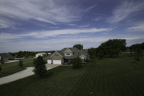 Drone image of acreage lot by Ken Jansen