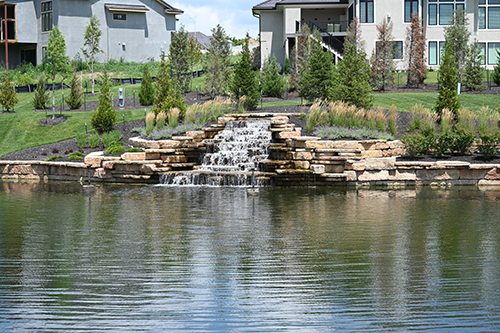 Water feature in Hills of Leawood. Photo by Ken Jansen Realtor.
