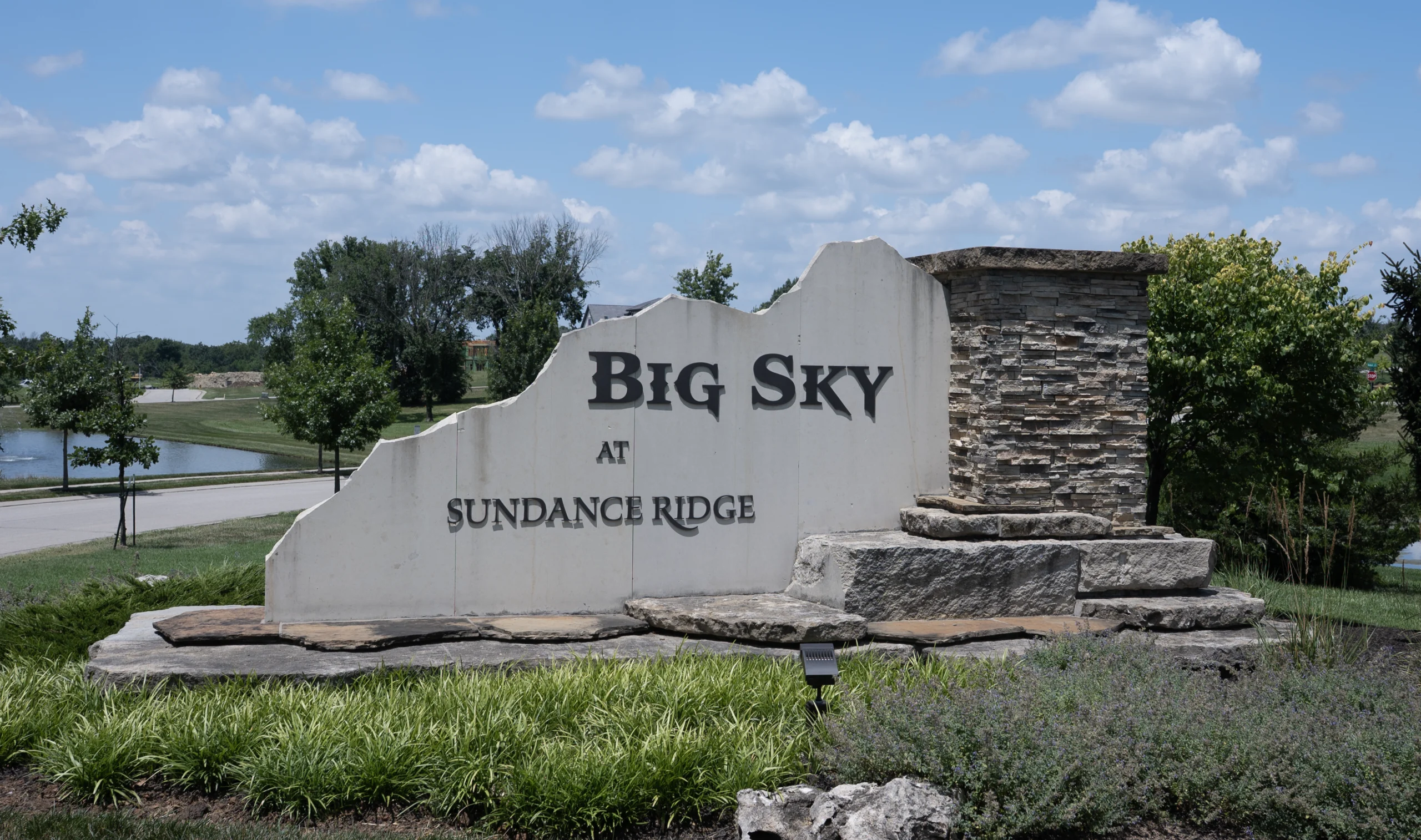 Big Sky at Sundance Ridge entry monument Photo by Ken Jansen Realtor