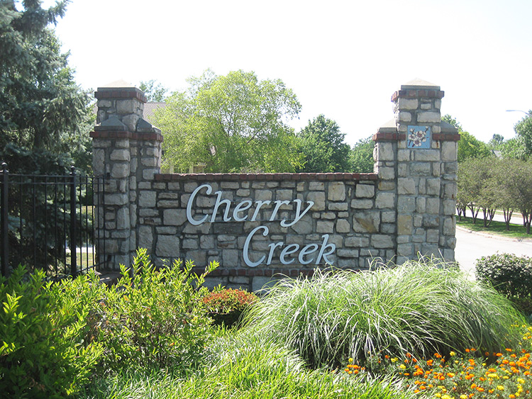 Cherry Creek entry monument photo by Ken Jansen