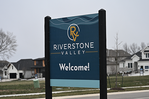 Riverstone Valley entry banner photo by Ken Jansen Realtor